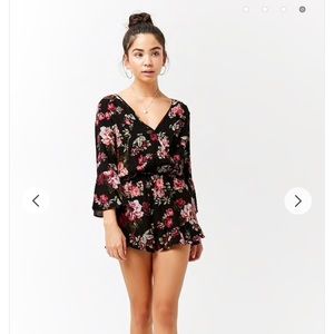 Floral Print Romper